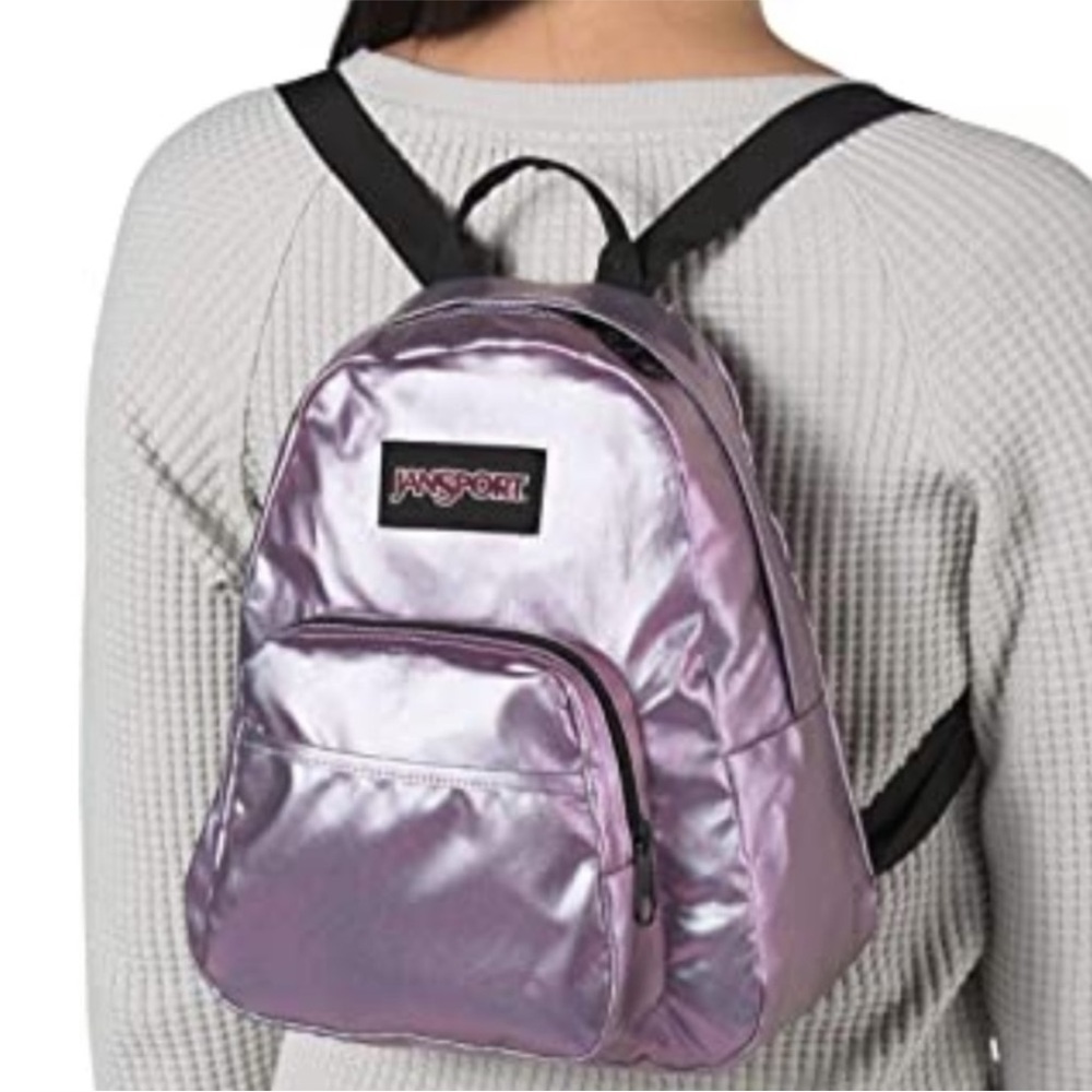 JanSport Iridescent Half Pint FX Mini Backpack Petrol Rainbow - Picture 4 of 7